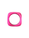 Jonc résine rose fuchsia