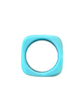 Jonc résine bleu turquoise