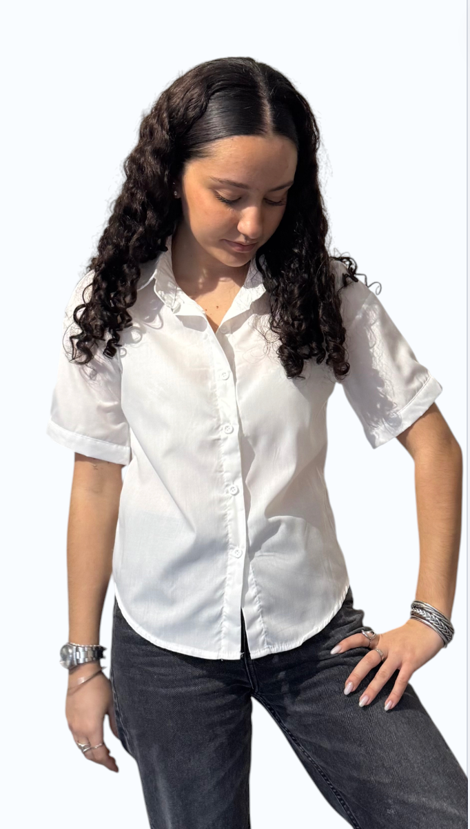 Chemise blanche manches courtes