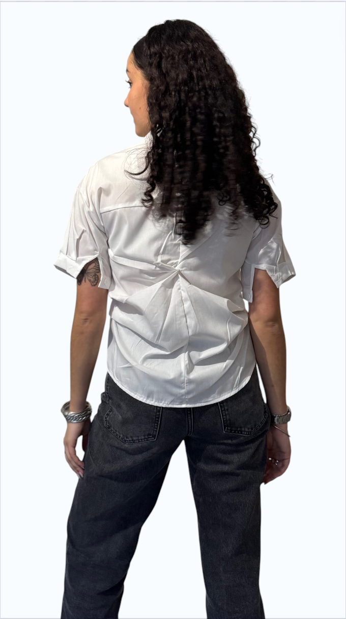 Chemise blanche manches courtes