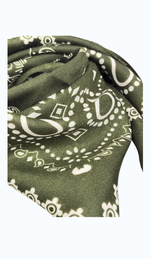 Bandana kaki motifs ethniques