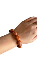 Bracelet Perles de Résine Terracotta