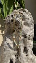 Collier vert et doré – Micasa Bijoux Provence