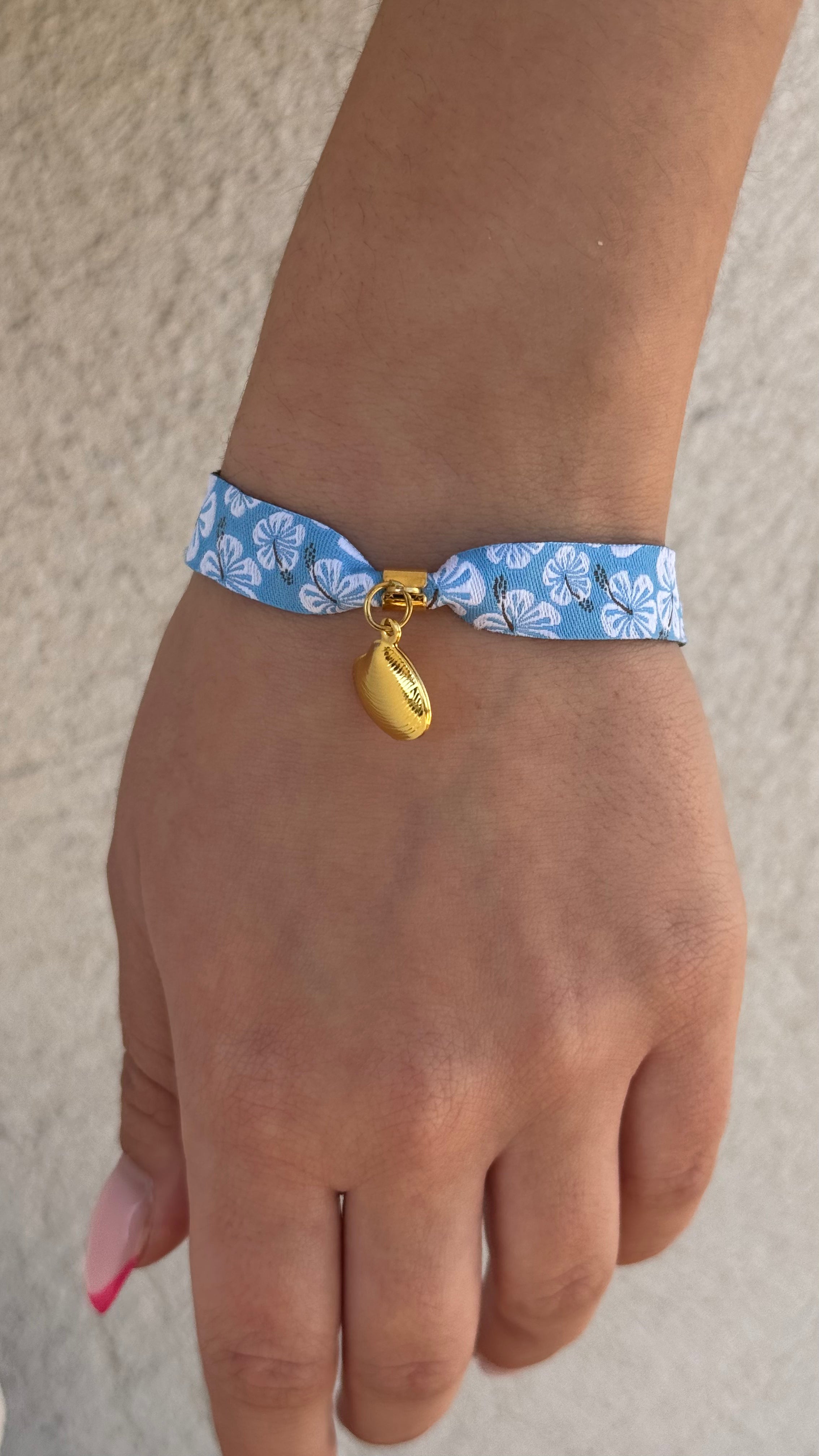 Bracelet Bandana Charm Coquillage Doré - micasa bijoux