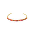 Jonc ajustable perles cristal