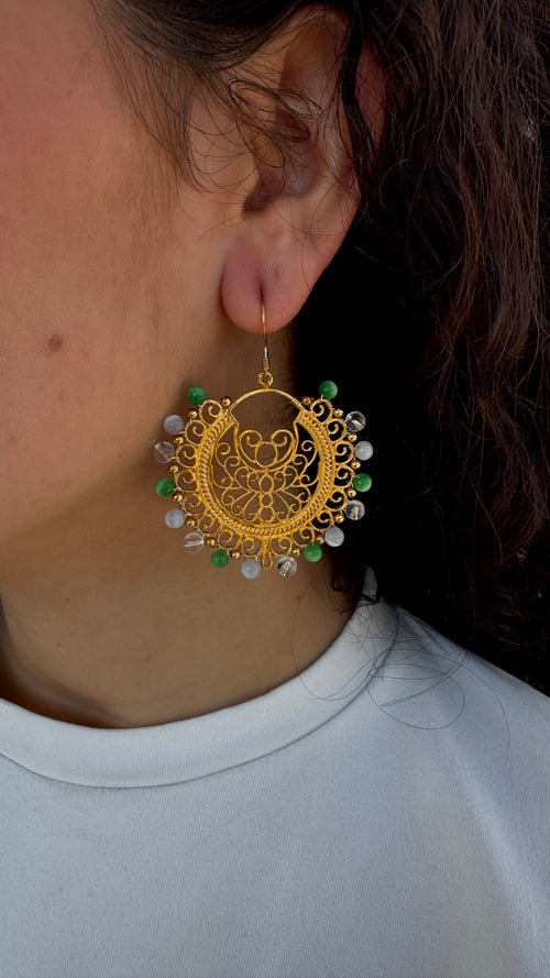 Boucles d'oreilles Les Soleils d'Hyères - Micasa Bijoux