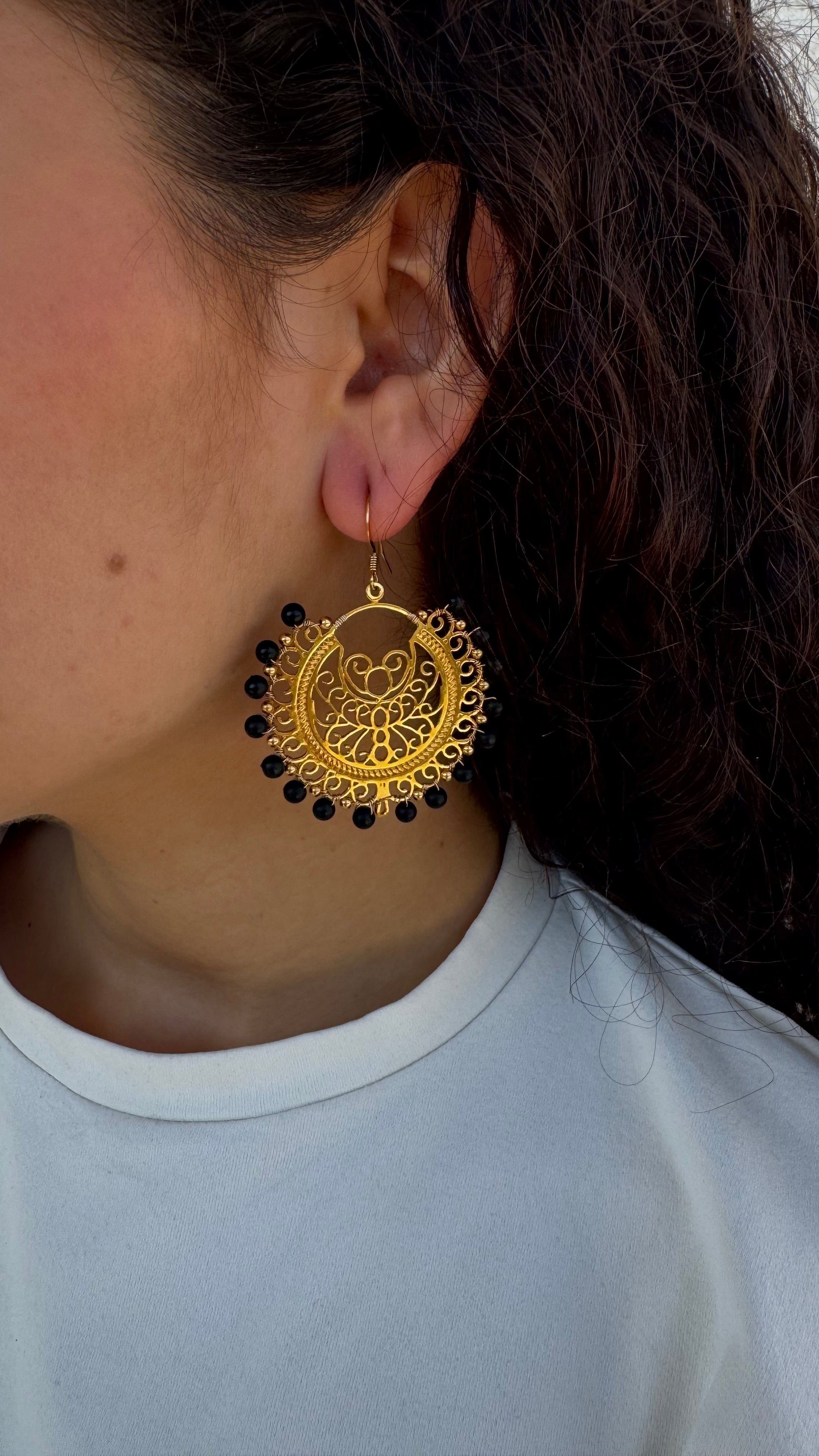 Boucles d'oreilles Les Soleils d'Hyères - Micasa Bijoux